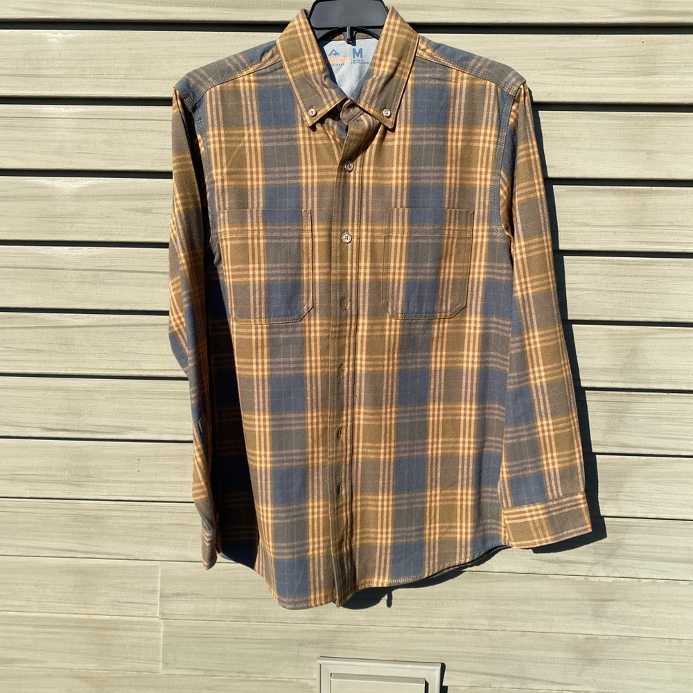 NWT men’s Ridgecute Plaid flannel Button-Down Shirt